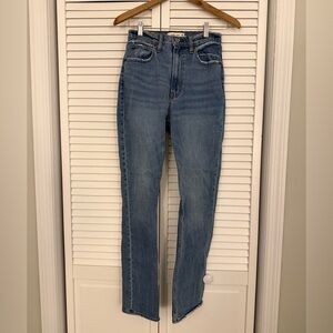 Abercrombie Curve Love The 90s Slim Straight Ultra High Rise Jeans Size 26